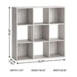 Urbanpro Coastal Nine Cube Engineered Wood Organizer in White Wash
