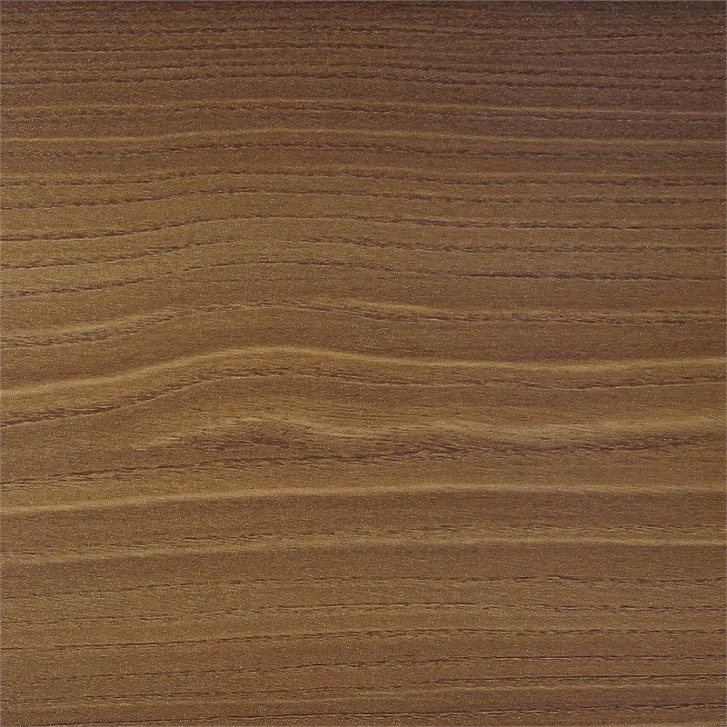 Urbanpro Modern Revesible Wooden Floating Computer Desk in Walnut and Black