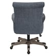 UrbanPro Contemporary Fabric/Wood Office Chair in Navy/Gray Wash