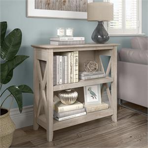 Urbanpro Small 2 Bookshelf Bookcase in Washed Gray - Engineered Wood