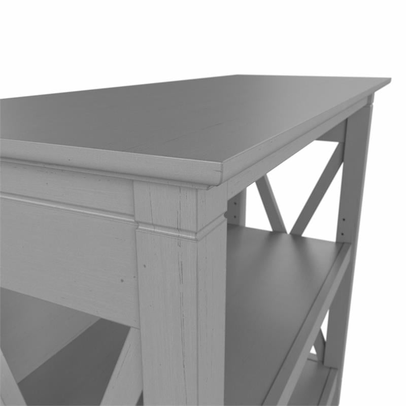Urbanpro Small 2 Shelf Bookcase in Cape Cod Gray - Engineered Wood