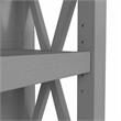 Urbanpro Small 2 Shelf Bookcase in Cape Cod Gray - Engineered Wood