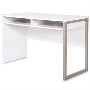 urbanpro mid-century wood desk in pure white