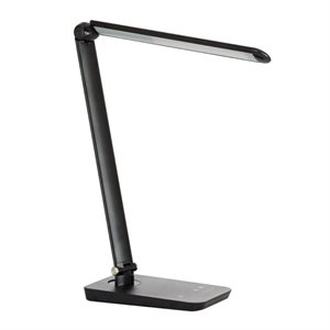 urbanpro contemporary led desk lamp in black