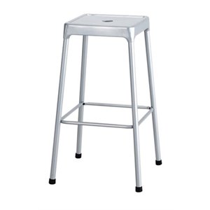 UrbanPro 29&quot Metal Backless Bar Stool with Nylon Glides in Silver