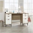UrbanPro Traditional Executive Desk in Sky Oak and White