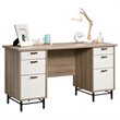 UrbanPro Traditional Executive Desk in Sky Oak and White