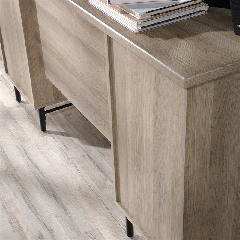 UrbanPro Traditional Executive Desk in Sky Oak and White