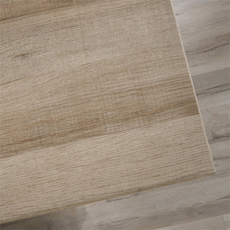 UrbanPro Traditional Executive Desk in Sky Oak and White