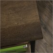UrbanPro Mid-Century Wood and Metal L-Shape Desk in Smoked Oak