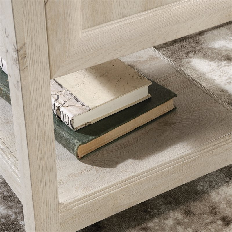 UrbanPro Engineered Wood L-Shaped Desk in Chalked Chestnut