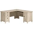 UrbanPro Traditional Engineered Wood L-Shaped Desk in Chalk Oak