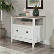 UrbanPro Engineered Wood Glacier White Lateral File Cabinet Rectangular Unassembled