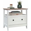 UrbanPro Engineered Wood Glacier White Lateral File Cabinet Rectangular Unassembled