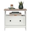 UrbanPro Engineered Wood Glacier White Lateral File Cabinet Rectangular Unassembled