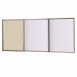 UrbanPro Traditional Fabric Multi Board Cabinet with Whiteboard in Beige