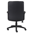 UrbanPro Contemporary Mid-Back Executive Leather Office Chair in Black