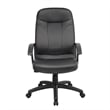 UrbanPro Modern Faux Leather Executive High Back Office Chair in Black