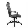 UrbanPro Modern Faux Leather Executive High Back Office Chair in Black