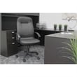 UrbanPro Modern Faux Leather Executive High Back Office Chair in Black