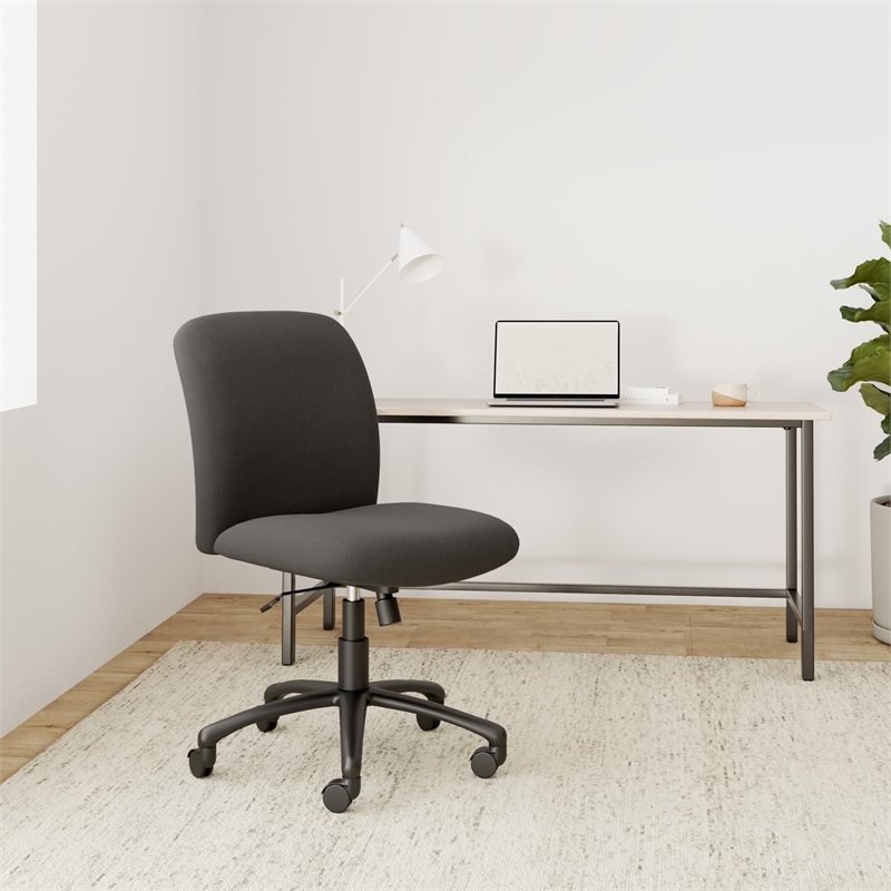 UrbanPro Uber Big and Tall Mid Back Task Office Chair in Black