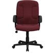 UrbanPro Mid Back Office Chair with Nylon Arms in Burgundy