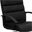UrbanPro Mid-Back Leather Office Chair in Black