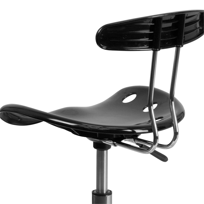 UrbanPro Computer Office Swivel Chair in Black and Chrome