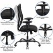 UrbanPro Mesh Office Chair with Arms in Black