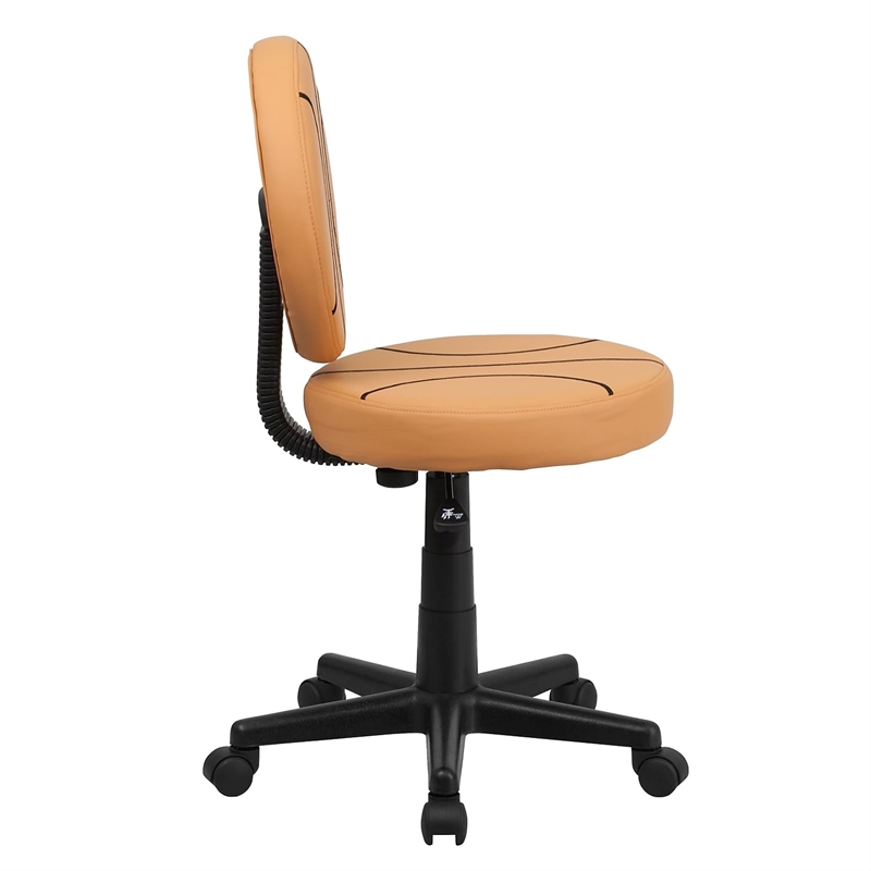 UrbanPro Basketball Office Swivel Chair in Black and Orange