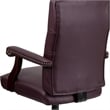 UrbanPro Leather Swivel Office Chair in Burgundy