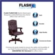 UrbanPro Leather Swivel Office Chair in Burgundy