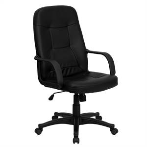 UrbanPro High Back Glove Vinyl Executive Office Chair in Black
