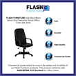 UrbanPro High Back Glove Vinyl Executive Office Chair in Black