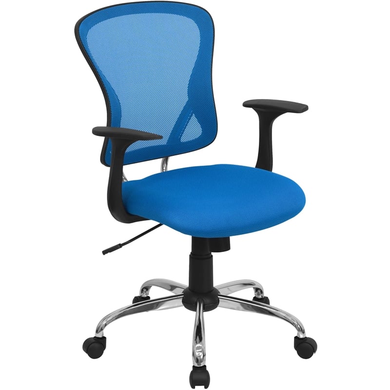 UrbanPro Mid Back Mesh Office Chair in Blue