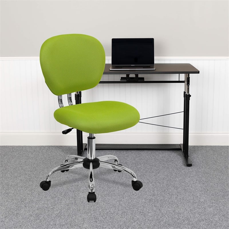 UrbanPro Contemporary Mid-Back Task Chair in Apple Green