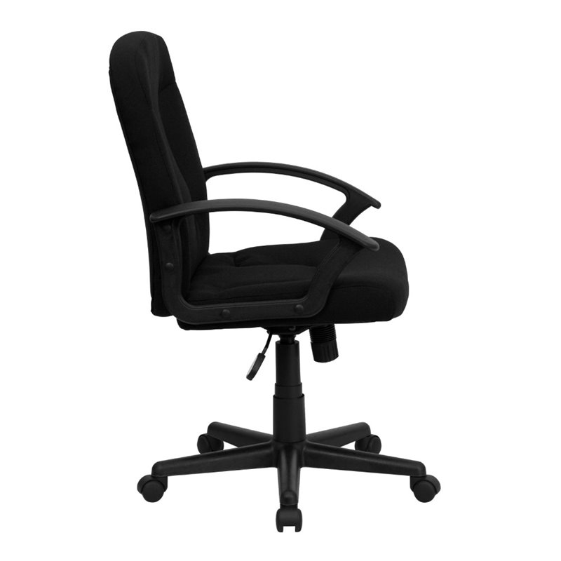 UrbanPro Mid Back Office Chair with Nylon Arms in Black