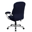 UrbanPro Contemporary Microfiber Upholstered High Back Office Chair in Navy Blue