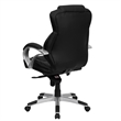 UrbanPro Leather Swivel Office Chair in Black