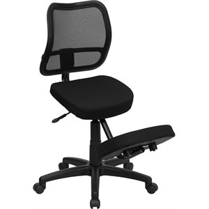 urbanpro mobile ergonomic kneeling task office chair in black