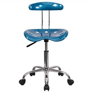 urbanpro office chair in blue and chrome