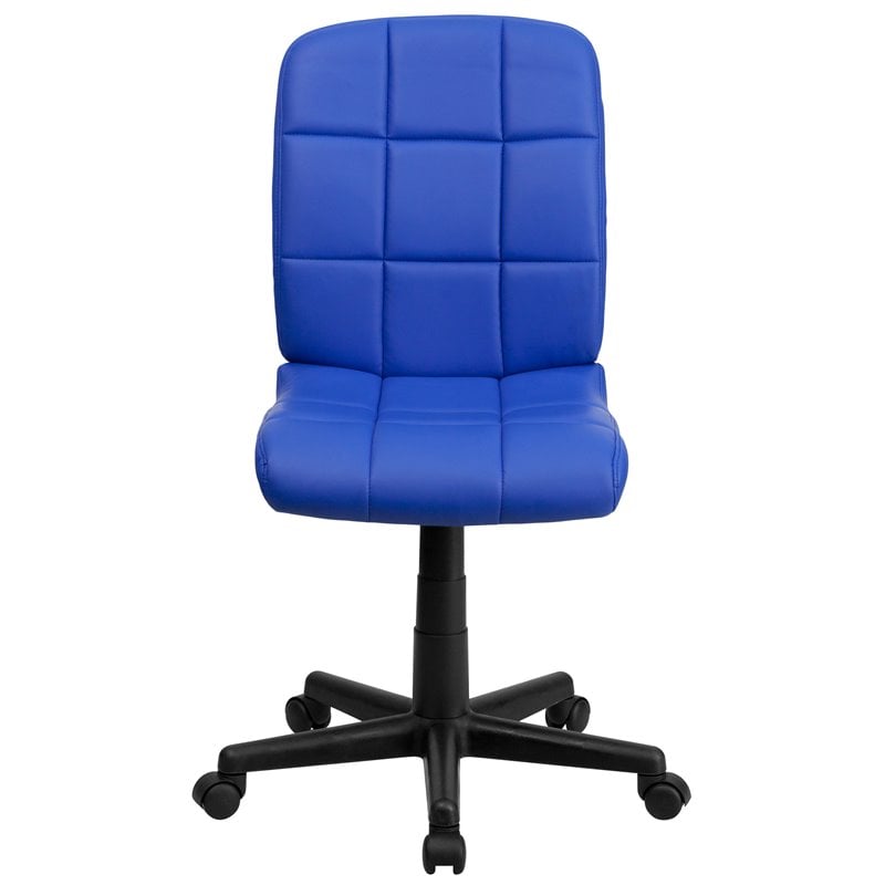 UrbanPro Mid Back Quilted Office Swivel Chair in Blue
