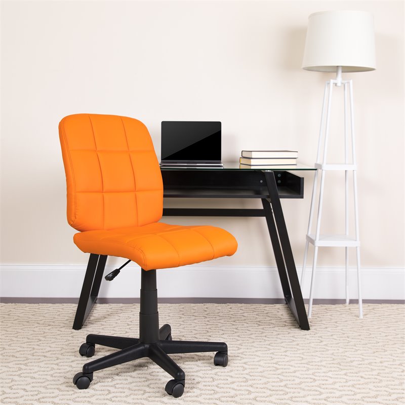 UrbanPro Mid Back Quilted Office Swivel Chair in Orange