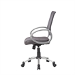 UrbanPro Contemporary Fabric Mesh Back with Pewter Task Office Chair in Grey