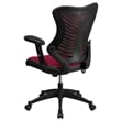 UrbanPro High Back Mesh Office Chair in Burgundy