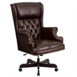 UrbanPro Traditional Leather Office Chair in Black