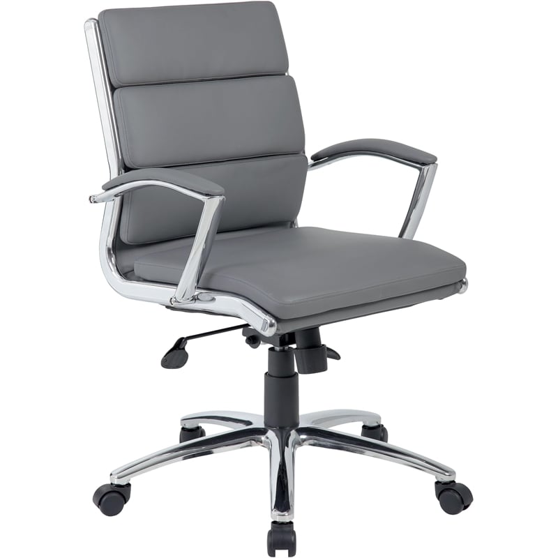 UrbanPro CaressoftPlus Executive Mid-Back Chair in Gray