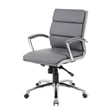UrbanPro CaressoftPlus Executive Mid-Back Chair in Gray