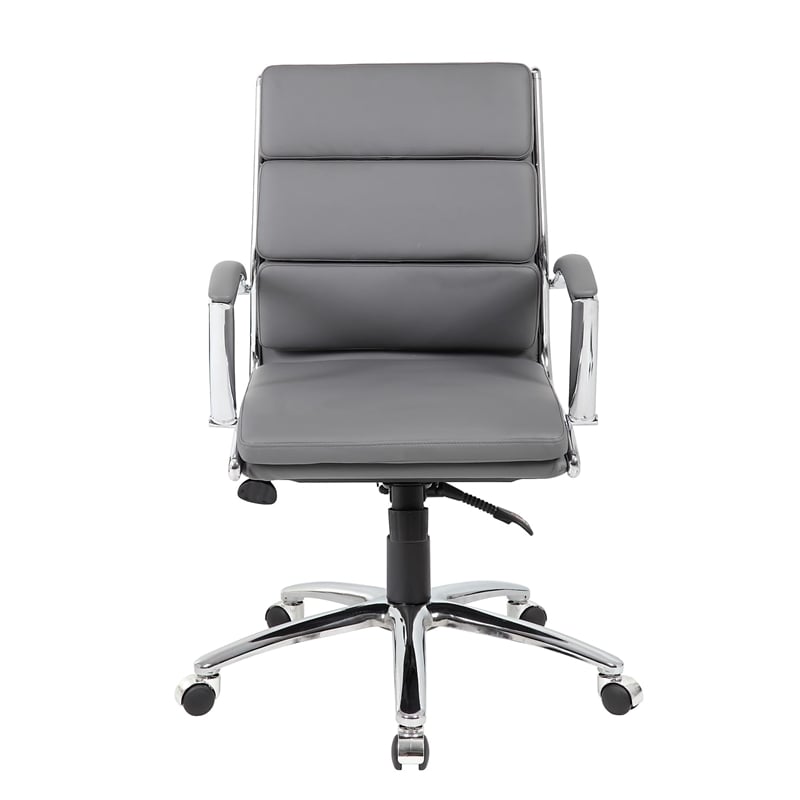 UrbanPro CaressoftPlus Executive Mid-Back Chair in Gray