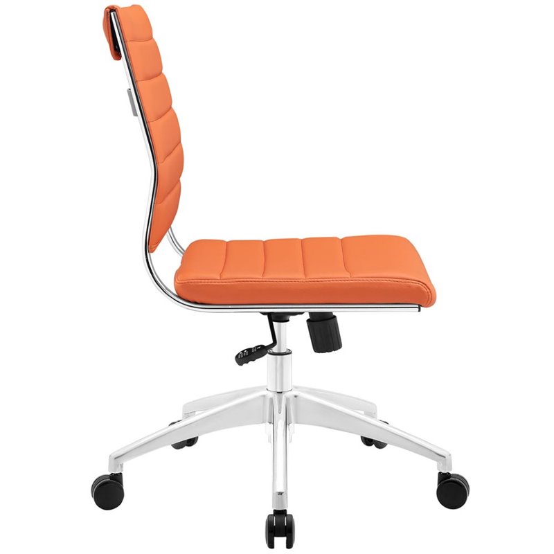 UrbanPro Modern Armless Office Chair in Orange